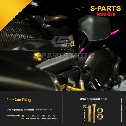 SPARTS Titanium Bolt Kit for Honda Forza NSS350 – Motorcycle Upgrade Fasteners