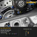 SPARTS TC4 Titanium Bolt Kit Compatible with BMW S1000RR — Full Motorcycle Upgrade Fastener Set