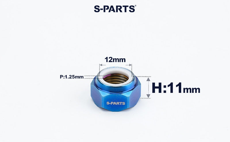 SPARTS Hex Nylon Lock Titanium Nuts – Motorcycle & Car Upgrade Fasteners