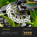 SPARTS TC4 Titanium Bolt Kit for Kawasaki Z900 2021 | Motorcycle Titanium Bolt Upgrade