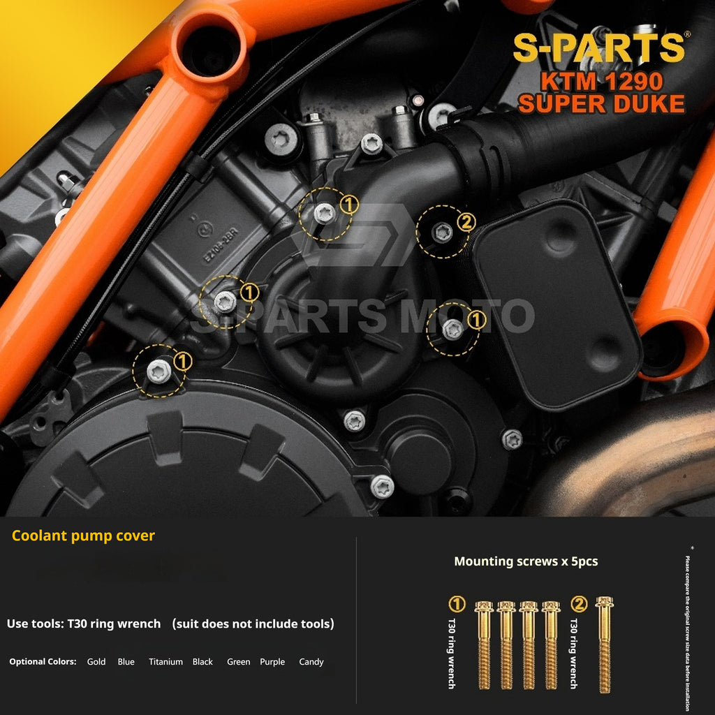 SPARTS KTM Super Duke 1290 · Full TC4 Titanium Bolt Kit｜Motorcycle Upgrade Set