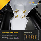 SPARTS Titanium Bolt Kit for Ultra Bee | Full Motorcycle Upgrade Set