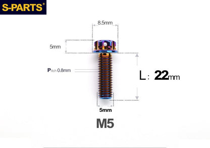 SPARTS M5 Titanium Bolt A3 Series – Motorcycle & E-Bike Upgrade Screws
