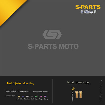 S-PARTS Premium Titanium Engine & Exhaust Bolt Kit for BMW R nineT