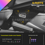 SPARTS Titanium Screw Set for Vespa Sprint/Primavera 150 – Custom Candy Color & CNC Titanium Upgrade Kit