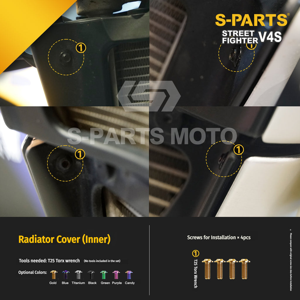 SPARTS Titanium Bolt Kit for Ducati Streetfighter V4S