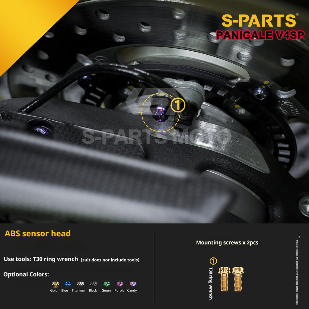 SPARTS TC4 Titanium Bolt Kit for Ducati Panigale V4SP Motorcycle