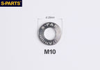 S-PARTS M8 / M10 / M12 / M14 TC4 Titanium Flat Washers for E-Bikes, Motorcycles & Bicycles