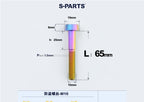 SPARTS M10 D19 P1.5 Titanium Security Bolt – Brake Caliper Locking Screw for Motorcycle