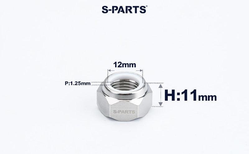 SPARTS Hex Nylon Lock Titanium Nuts – Motorcycle & Car Upgrade Fasteners