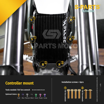 SPARTS Titanium Bolt Kit for Ultra Bee | Full Motorcycle Upgrade Set