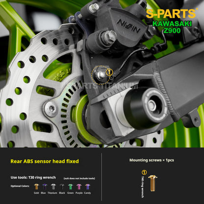 SPARTS TC4 Titanium Bolt Kit for Kawasaki Z900 2021 | Motorcycle Titanium Bolt Upgrade