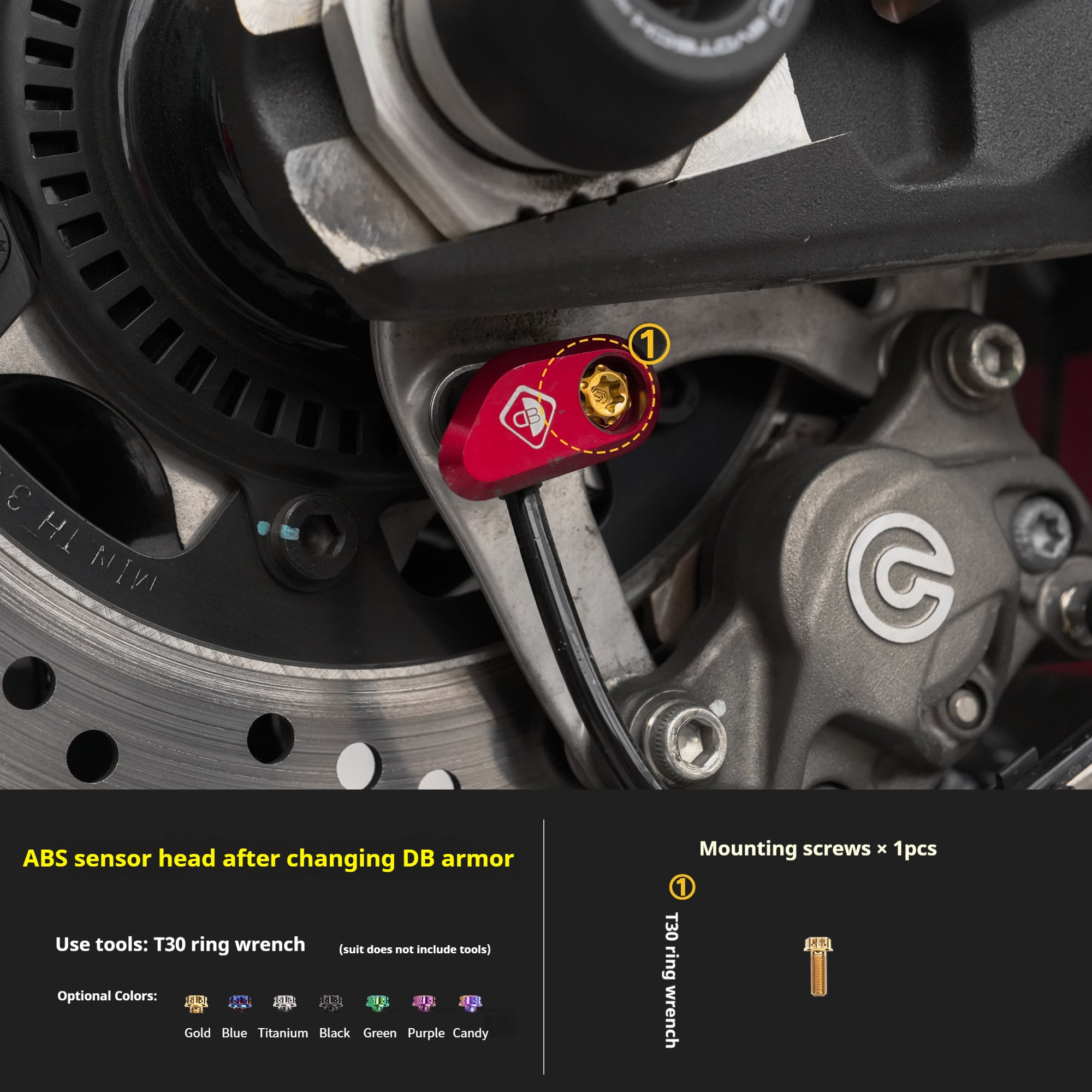 SPARTS Titanium Bolt Kit for Ducati New Monster SP 950 – Custom Candy Color & CNC Titanium Upgrade Kit