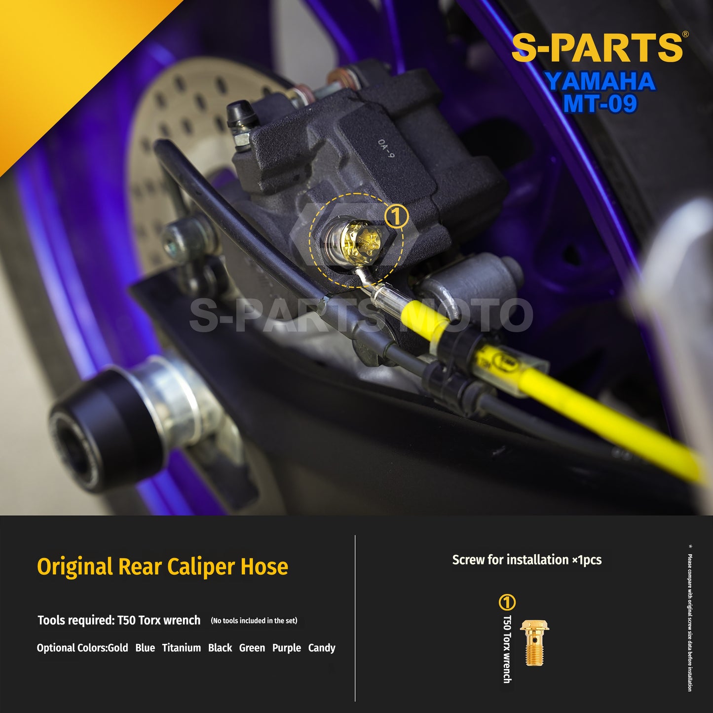 SPARTS Yamaha MT-09 Titanium Bolt Kit | TC4 Grade Motorcycle Fasteners