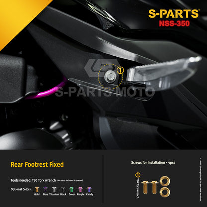 SPARTS Titanium Bolt Kit for Honda Forza NSS350 – Motorcycle Upgrade Fasteners