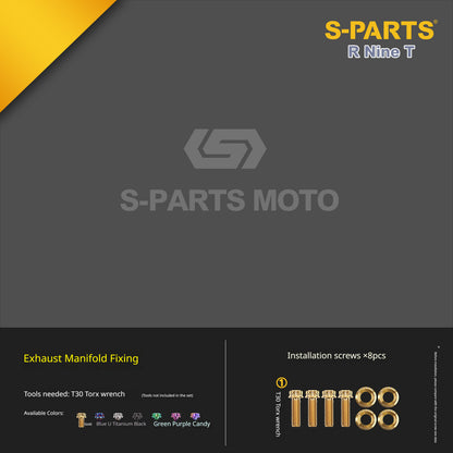 S-PARTS Premium Titanium Engine & Exhaust Bolt Kit for BMW R nineT