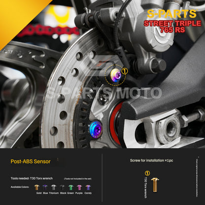 SPARTS Titanium Bolts for Triumph Street Triple 765 RS – Brake System Upgrade Fasteners