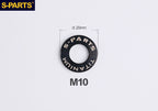S-PARTS M8 / M10 / M12 / M14 TC4 Titanium Flat Washers for E-Bikes, Motorcycles & Bicycles