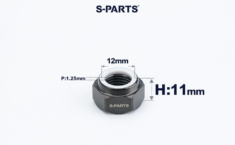 SPARTS Hex Nylon Lock Titanium Nuts – Motorcycle & Car Upgrade Fasteners