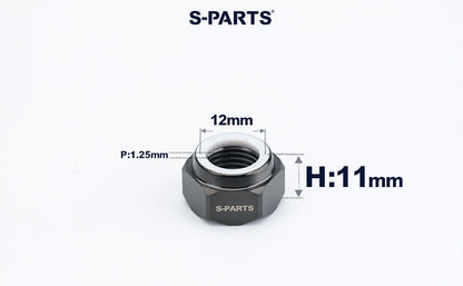 SPARTS Hex Nylon Lock Titanium Nuts – Motorcycle & Car Upgrade Fasteners