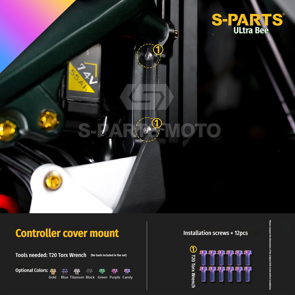 SPARTS Titanium Bolt Kit for Ultra Bee | Full Motorcycle Upgrade Set--candy