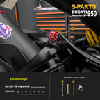 SPARTS Titanium Bolt Kit for Ducati New Monster SP 950 – CNC Titanium Upgrade Kit