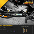 SPARTS TC4 Titanium Bolt Kit Compatible with KTM DUKE 790 – Full Motorcycle Fastener Upgrade