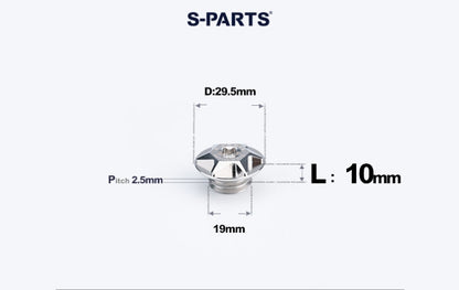 SPARTS Titanium Motorcycle Oil Filler Cap M19 M20 M24 M25 M33 Modified Engine Oil Screw Plug