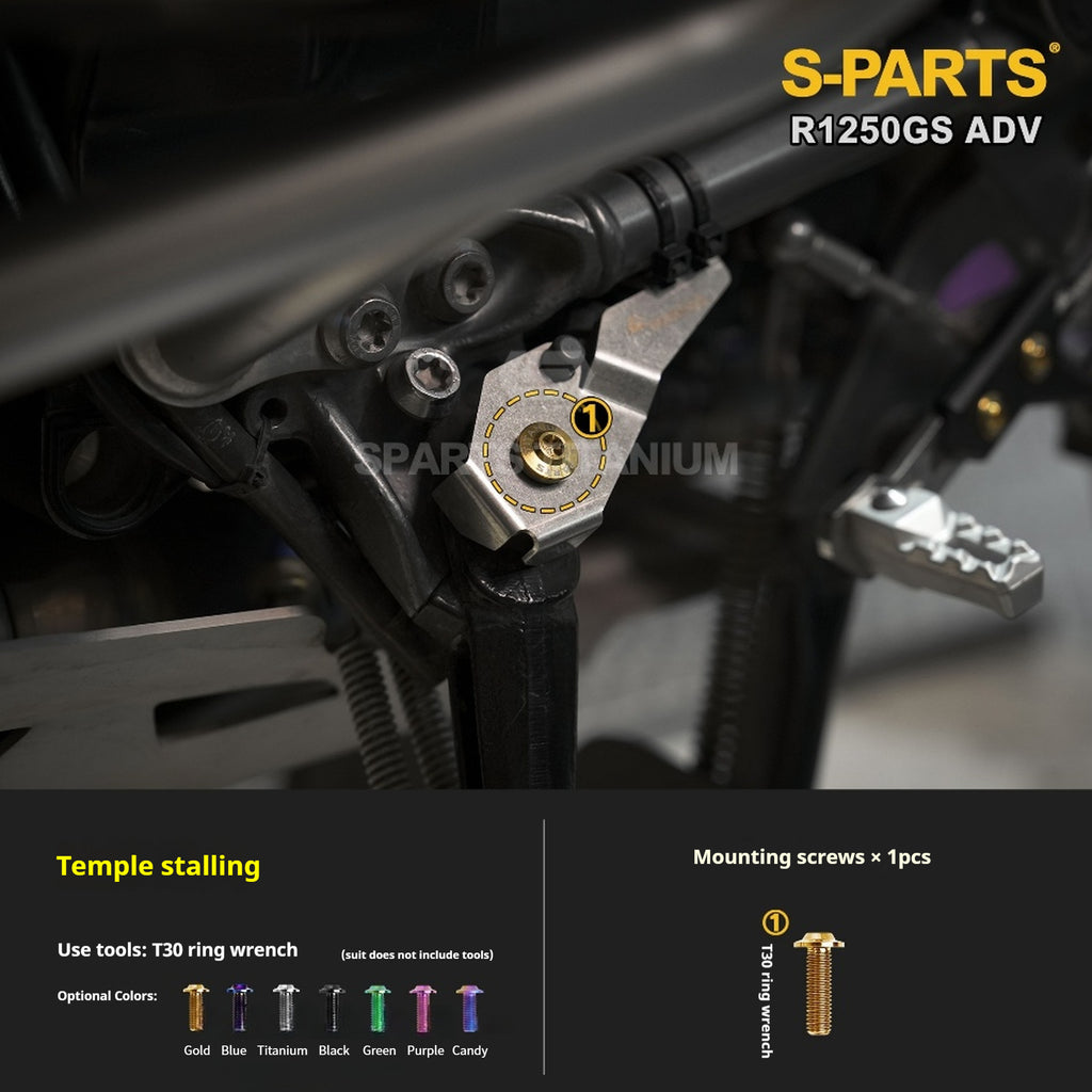 SPARTS Titanium Bolt Kit for BMW R 1250GS ADV – CNC Titanium Upgrade Kit