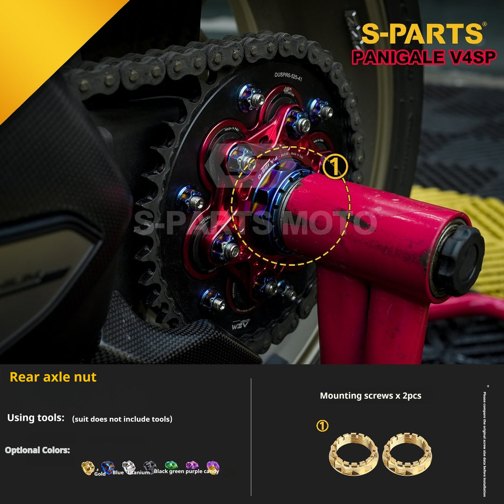 SPARTS TC4 Titanium Bolt Kit for Ducati Panigale V4SP Motorcycle