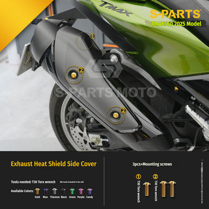 SPARTS Titanium Bolt Kit for YAMAHA TMAX560 2025-Body & Exhaust Section