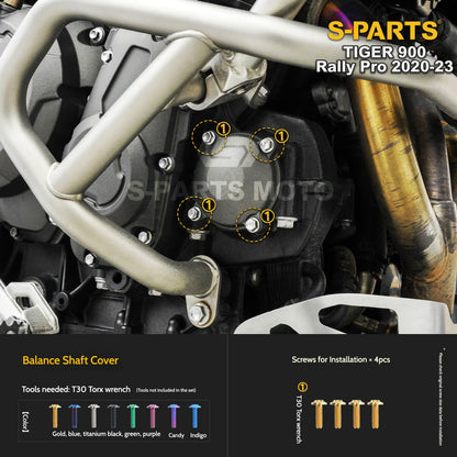 SPARTS Triumph Tiger 900 Rally Pro (2020–2023) Motorcycle Modified Titanium Alloy Bolts