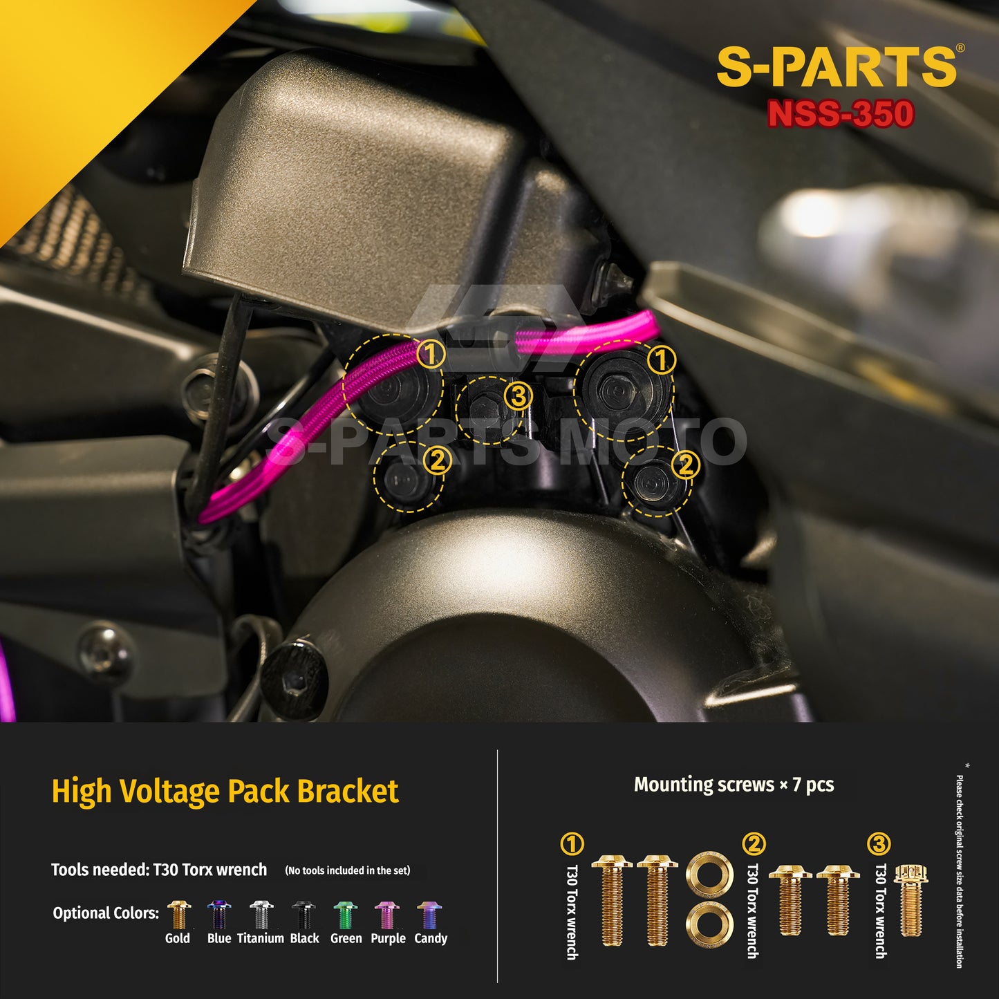 SPARTS Titanium Bolt Kit for Honda Forza NSS350 – Motorcycle Upgrade Fasteners