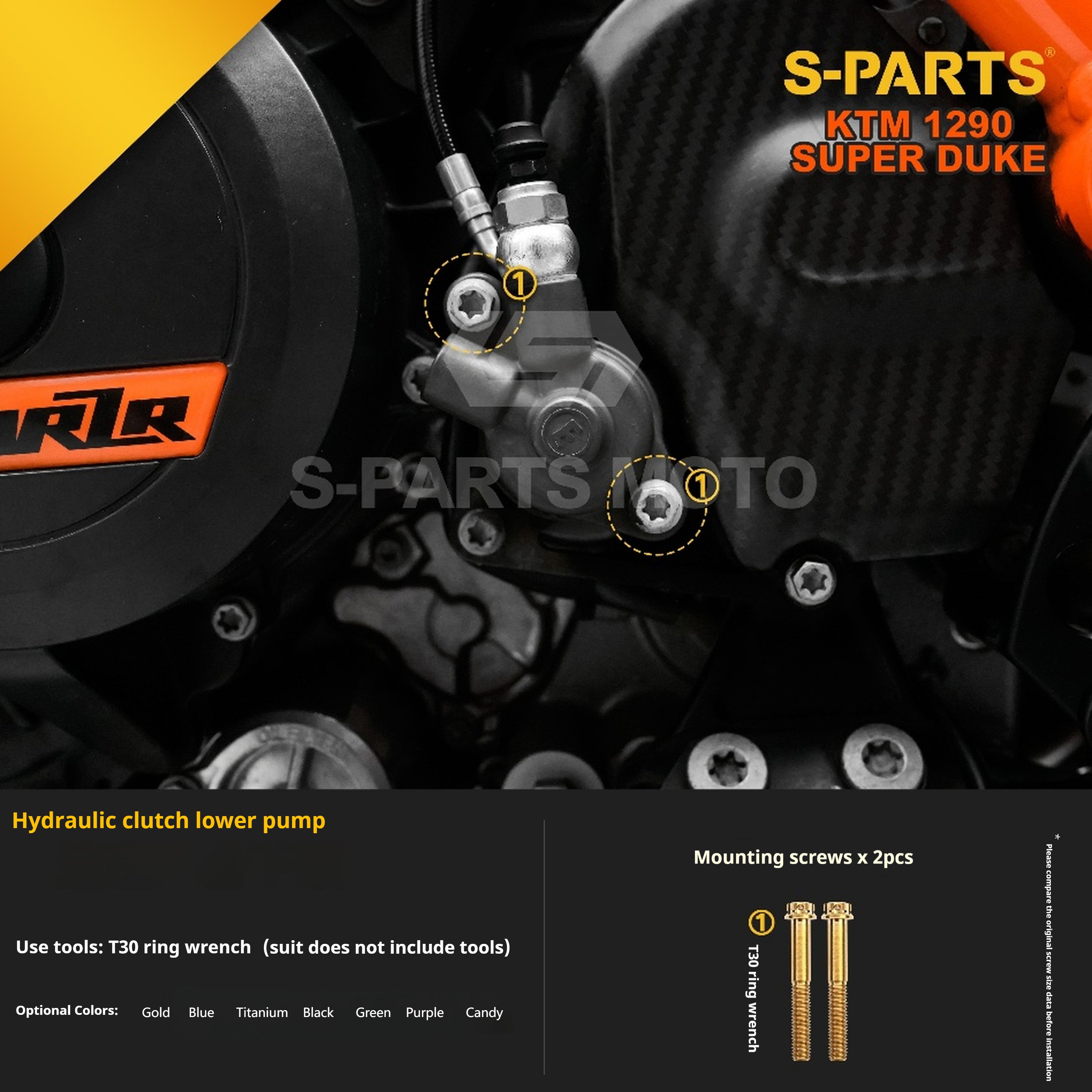 SPARTS KTM Super Duke 1290 · Full TC4 Titanium Bolt Kit｜Motorcycle Upgrade Set