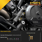 SPARTS TC4 Titanium Bolt Kit Compatible with KTM DUKE 790 – Full Motorcycle Fastener Upgrade