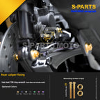 SPARTS Titanium Bolt Set for 2023 XMAX300 | Yamaha Motorcycle Titanium Bolt Upgrade