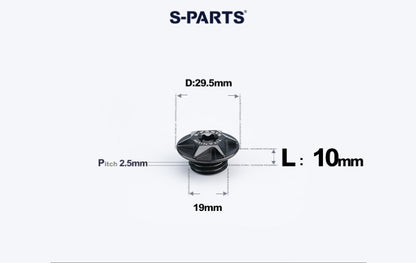 SPARTS Titanium Motorcycle Oil Filler Cap M19 M20 M24 M25 M33 Modified Engine Oil Screw Plug