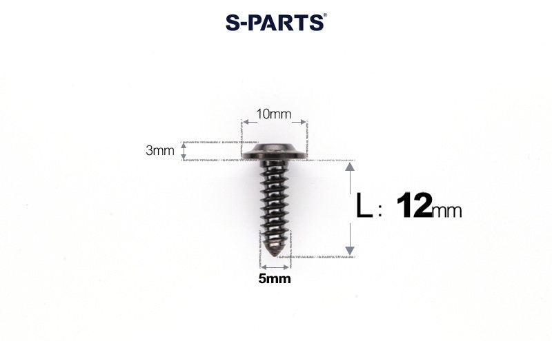 SPARTS Button Head M5×L10-35 Titanium Screws Self-Tapping Bolt