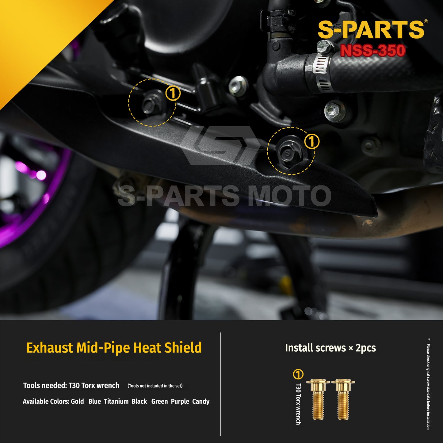 SPARTS Titanium Bolt Kit for Honda Forza NSS350 – Motorcycle Upgrade Fasteners