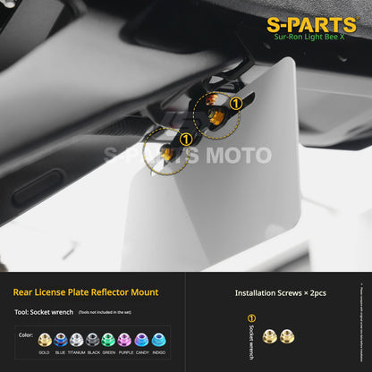 S-PARTS TC4 Titanium Full Bolt Kit for Sur-Ron Light Bee X (2025 Model)