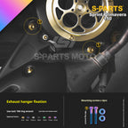 SPARTS Titanium Screw Set for Vespa Sprint/Primavera 150 – Custom Candy Color & CNC Titanium Upgrade Kit