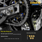 SPARTS TC4 Titanium Bolt Kit Compatible with BMW S1000RR — Full Motorcycle Upgrade Fastener Set