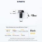 SPARTS Titanium Mirror Block-Off Bolts · M8/M10 Positive & Reverse Thread · Lightweight Motorcycle Plug Bolts
