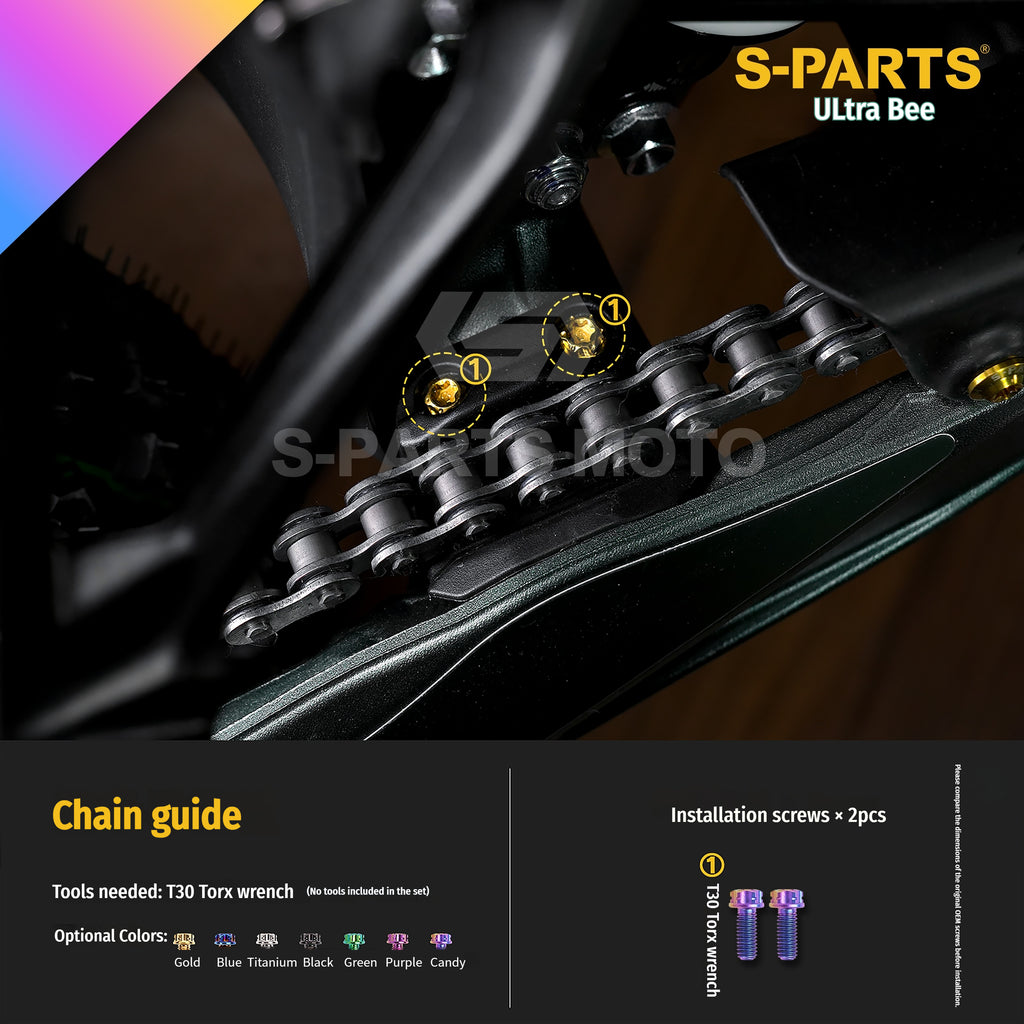 SPARTS Titanium Bolt Kit for Ultra Bee | Full Motorcycle Upgrade Set--candy