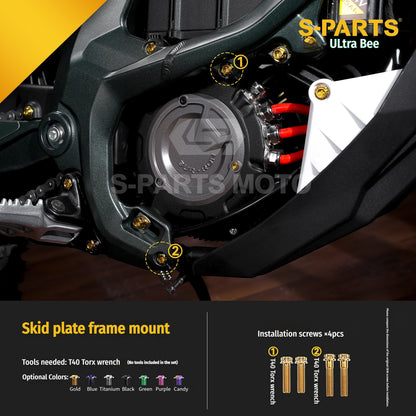 SPARTS Titanium Bolt Kit for Ultra Bee | Full Motorcycle Upgrade Set