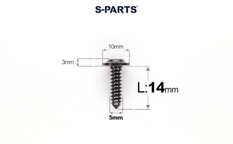 SPARTS Button Head M5×L10-35 Titanium Screws Self-Tapping Bolt