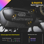 SPARTS Titanium Screw Set for Vespa Sprint/Primavera 150 – Custom Candy Color & CNC Titanium Upgrade Kit