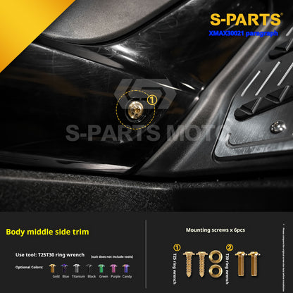 SPARTS 2021 XMAX300 YAMAHA Motorcycle Modified Titanium Alloy Bolts Screws
