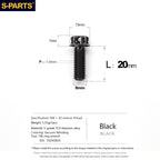 SPARTS Titanium Mirror Block-Off Bolts · M8/M10 Positive & Reverse Thread · Lightweight Motorcycle Plug Bolts