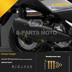 SPARTS Titanium Bolt Set for 2023 XMAX300 | Yamaha Motorcycle Titanium Bolt Upgrade